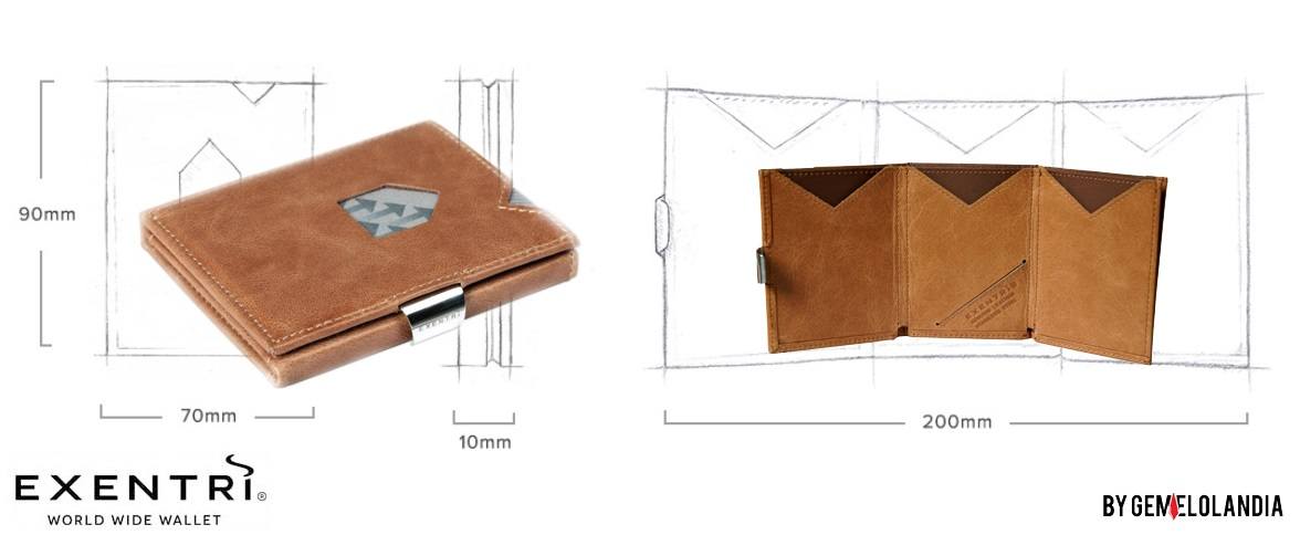 Cartera Exentri con protección para tarjetas contactless (RFID/NFC) - en Gemelolandia