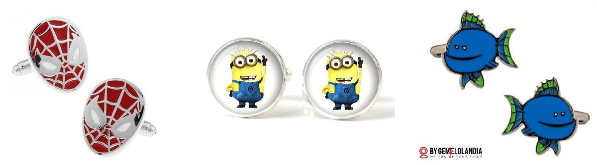 Mas gemelos para comunión: Spider-Man, Minions y peces de colores