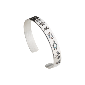 Pulsera Estrecha ALMAHISPANIA Plata 17cm