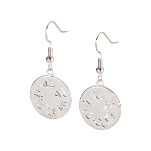 Pendientes ALMAHISPANIA 6+6 Plateados 20mm