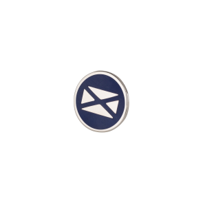 Broche de Solapa ALMAHISPANIA Aspa Tercios Esmaltado en Azul 18mm