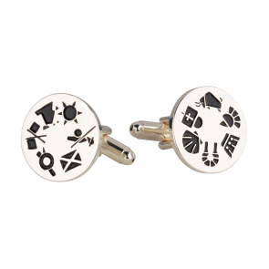 Gemelos para Camisa ALMAHISPANIA 6+6 Plateado 18mm