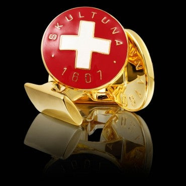 Gemelo Skultuna Cruz Suiza Roja y Blanca