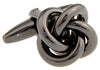 Gemelos Nudo Black Steel Double