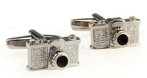 Gemelos Camara Reflex Plateada