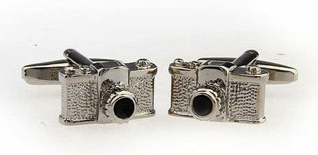 Gemelos Camara Reflex Plateada