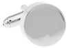 Gemelos Rounded Plain Sliver Plated