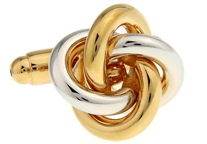 Gemelos Nudo Plated and Gold Double
