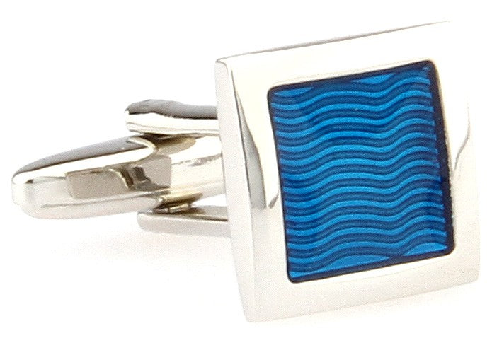 Gemelos Wedding Blue Square in Onix