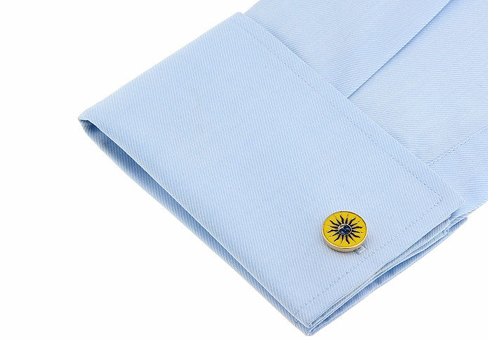 Gemelos para camisa Sol Rosa de los Vientos