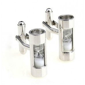 Gemelos Reloj de Arena Blanco