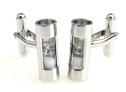 Gemelos Reloj de Arena Blanco