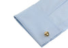 Gemelos Nudo Elegant Acero Single Gold