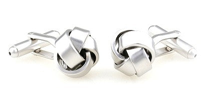 Gemelos Nudo Acero Single Plated