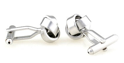 Gemelos Nudo Acero Single Plated
