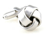 Gemelos Nudo Acero Single Plated