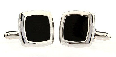 Gemelos Wedding Black Square Onix