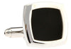 Gemelos Wedding Black Square Onix