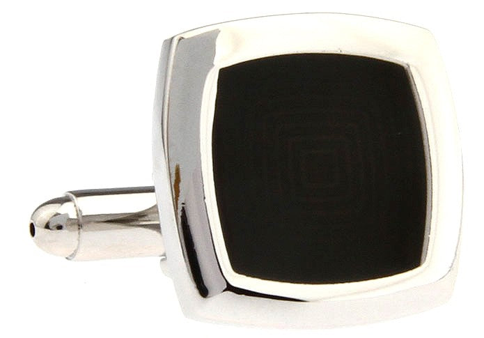 Gemelos Wedding Black Square Onix