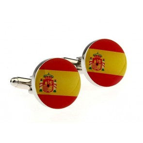 Gemelos de camisa Bandera de España Redonda