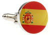 Gemelos de camisa Bandera de España Redonda