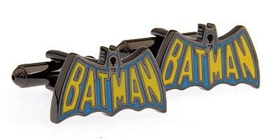 Gemelos Batman Logo Retro Acero Negro