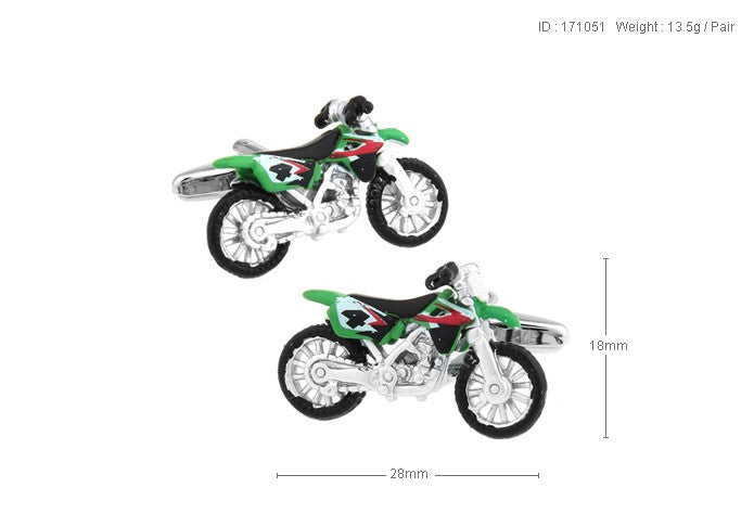 Gemelos Moto de Motocross Verde