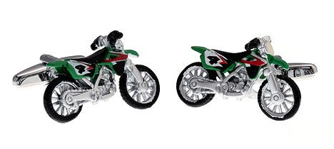 Gemelos Moto de Motocross Verde