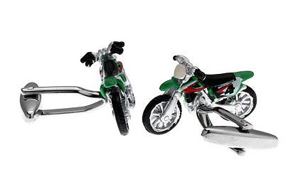 Gemelos Moto de Motocross Verde
