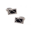 Gemelos de Camisa Diseño Rectangular Negro 20,5x12,5mm