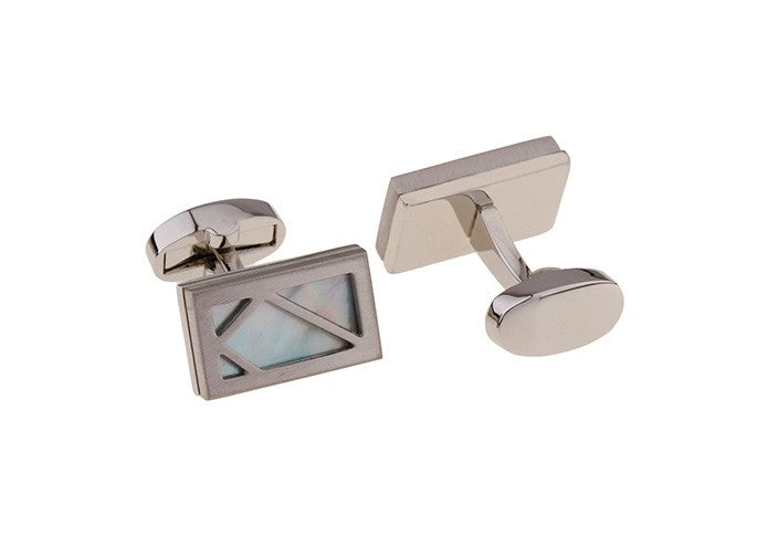 Gemelos de Camisa Diseño Rectangular Plated 20,5x12,5mm