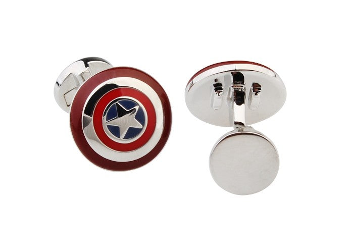 Gemelos de Camisa Escudo Capitán América mod 3 17x17mm
