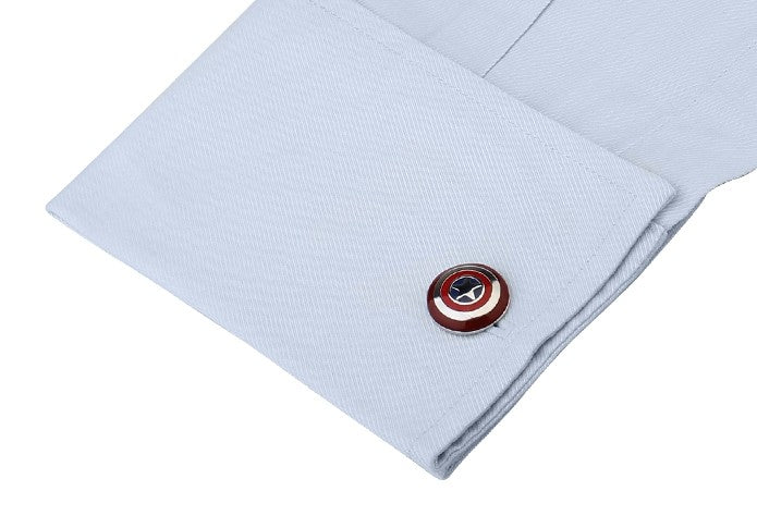 Gemelos de Camisa Escudo Capitán América mod 3 17x17mm