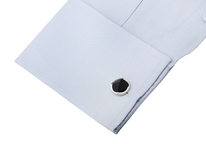 Gemelos de Camisa Piramidal Brigth Black 16mm