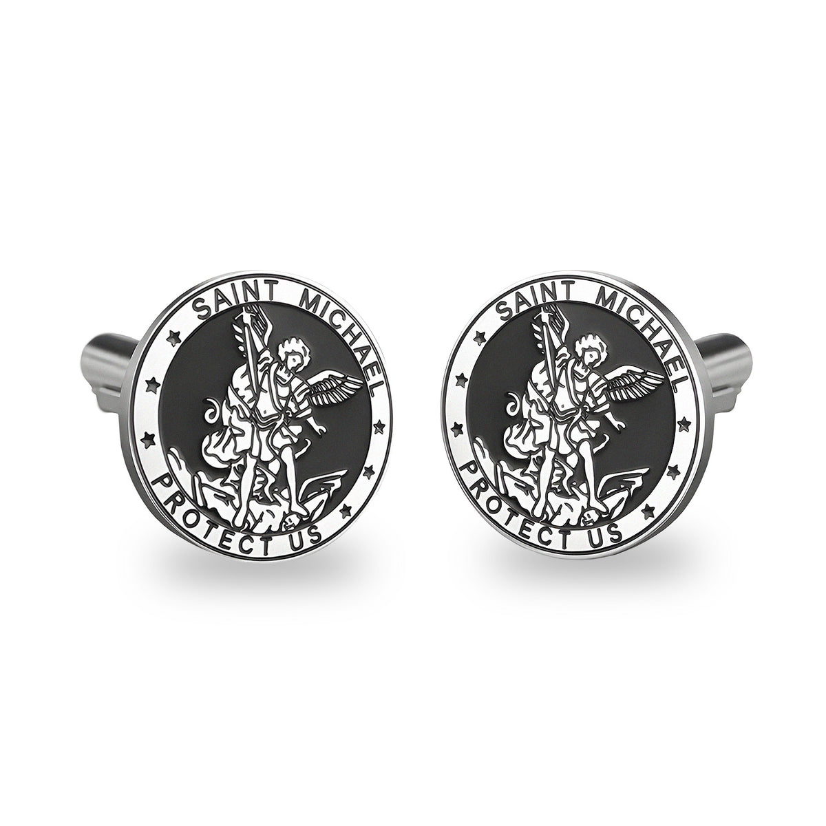 Gemelos de Camisa San Miguel Patrón de la Policía Local 1,6 x 1,6 cm
