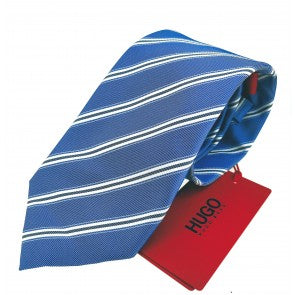 Corbata HUGO 7cm Azul a rayas