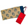 Pañuelo de Bolsillo HUGO Cashmere Marino y Crema 33x33 cm