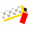 Pañuelo de Bolsillo HUGO Cashmere Blanco y Amarillo 33x33 cm
