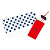 Pañuelo de Bolsillo HUGO Blanco Topos Azules 33x33 cm