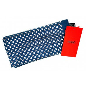 Pañuelo de Bolsillo HUGO Azul Estampado Blanco 33x33 cm