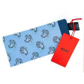 Pañuelo de Bolsillo HUGO de Cashmere azul 33x33 cm