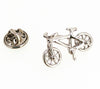 Pin de solapa Bicicleta 3D Plateada 22x13x10mm