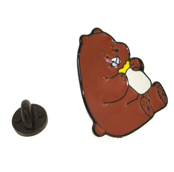 Pin de solapa Osito Marrón 30x27mm