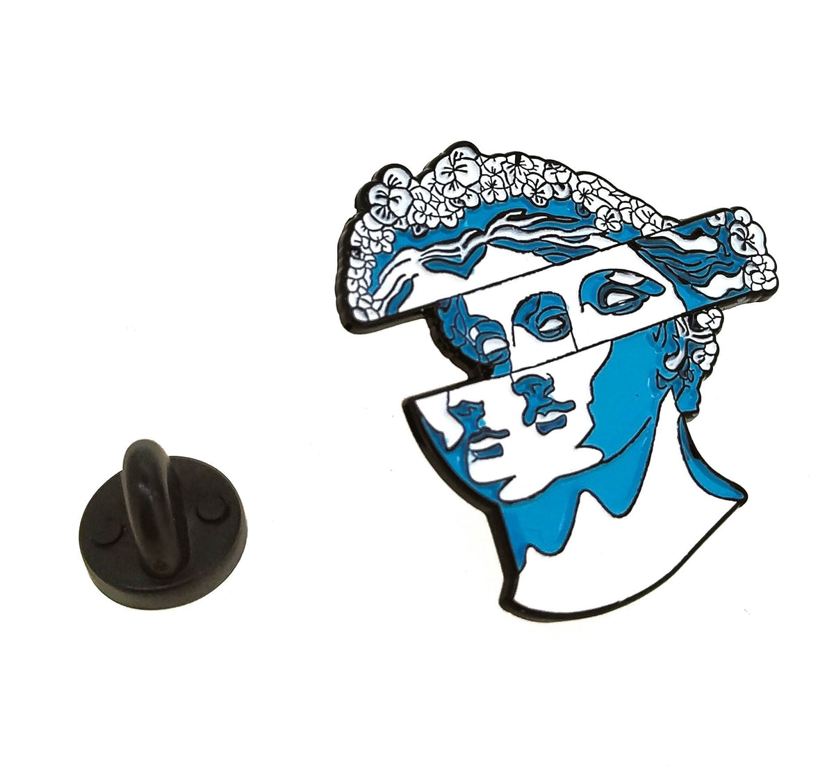 Pin de solapa Cara efecto visual 33x30mm