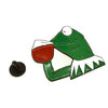 Pin de solapa Rana Gustavo Bebiendo 43x35mm