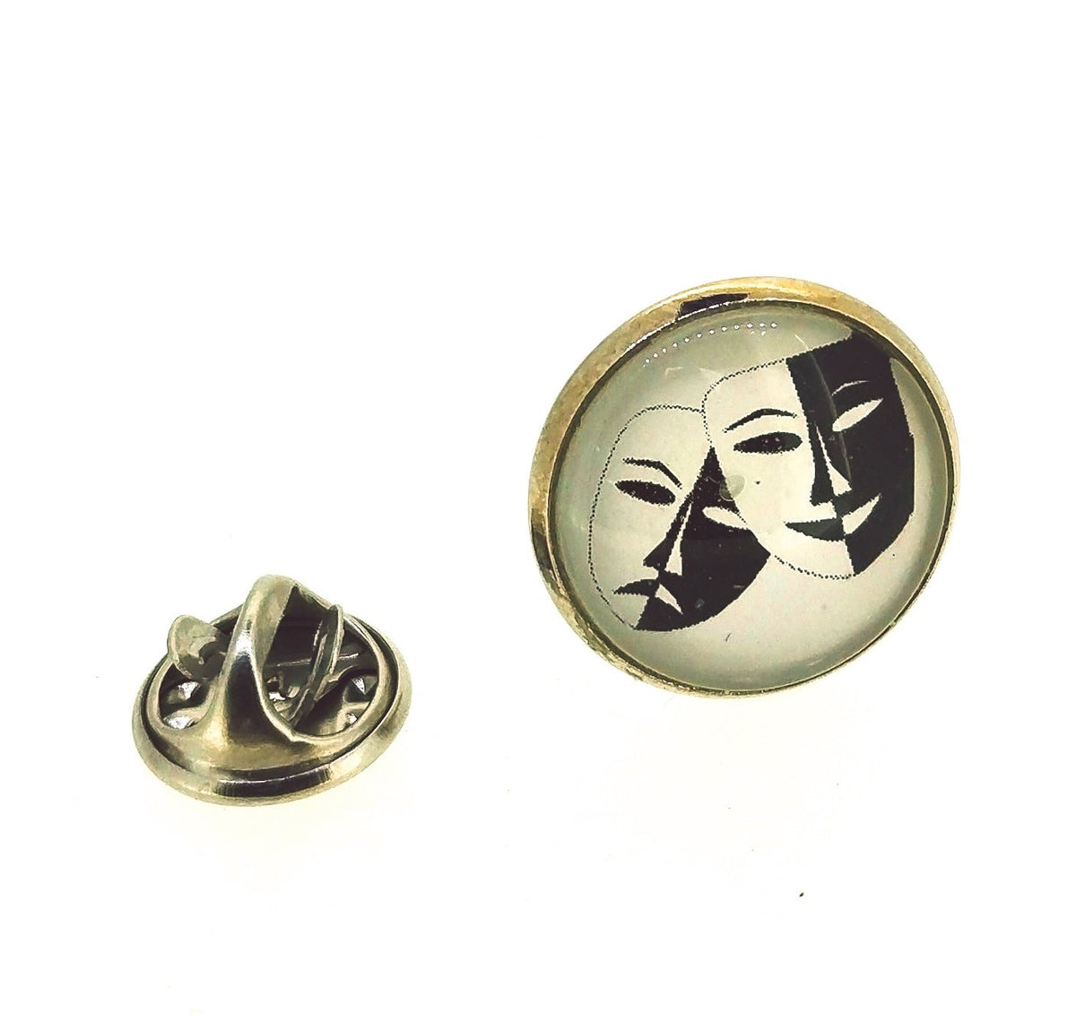 Pin de solapa Magglass Caretas de Teatro 18mm