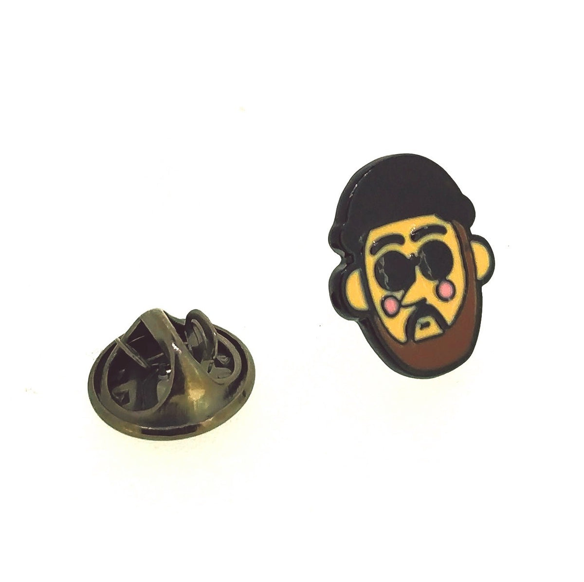 Pin de solapa Hombre Gafas de Sol Face 15x12mm