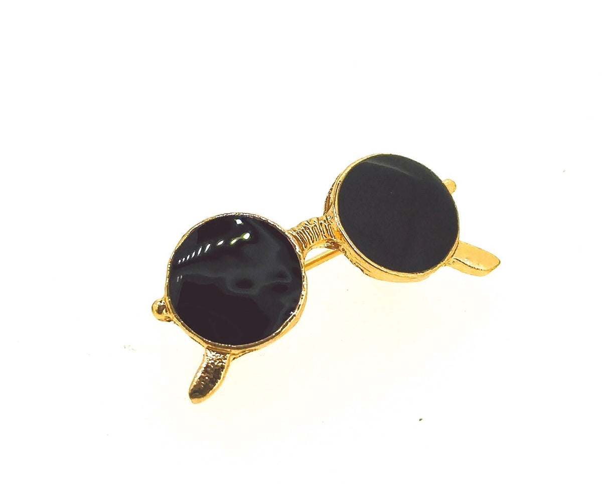 Alfiler Gafas de Sol Dorado 25x10mm