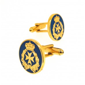 Gemelos de Camisa cuerpo de sanidad militar azul 17mm