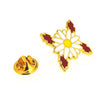 Pin de solapa Margarita Requeté con Aspa de Borgoña 19mm